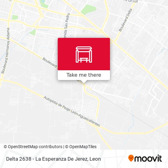 Delta 2638 -  La Esperanza De Jerez map