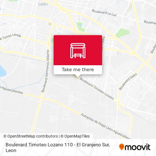 Mapa de Boulevard Timoteo Lozano 110 -  El Granjeno Sur