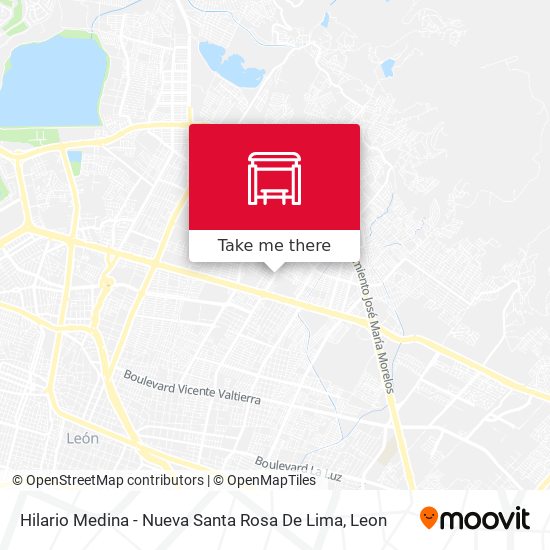 Mapa de Hilario Medina  -  Nueva Santa Rosa De Lima