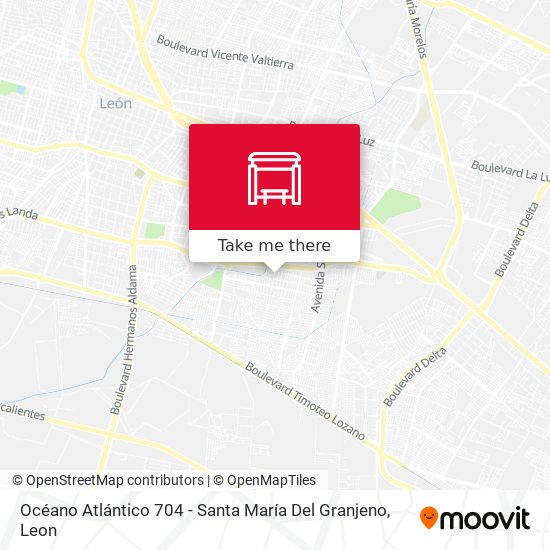 Océano Atlántico 704 -  Santa María Del Granjeno map