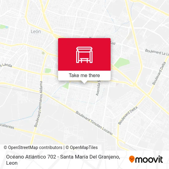 Mapa de Océano Atlántico 702 -  Santa María Del Granjeno