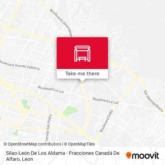 Silao-León De Los Aldama -  Fracciones Canadá De Alfaro map