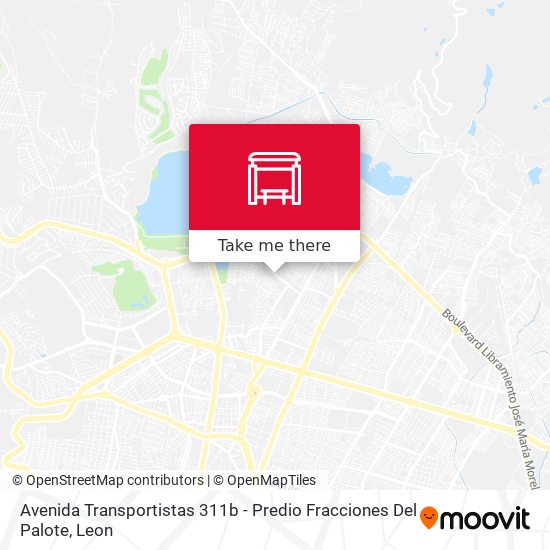Mapa de Avenida Transportistas 311b -  Predio Fracciones Del Palote