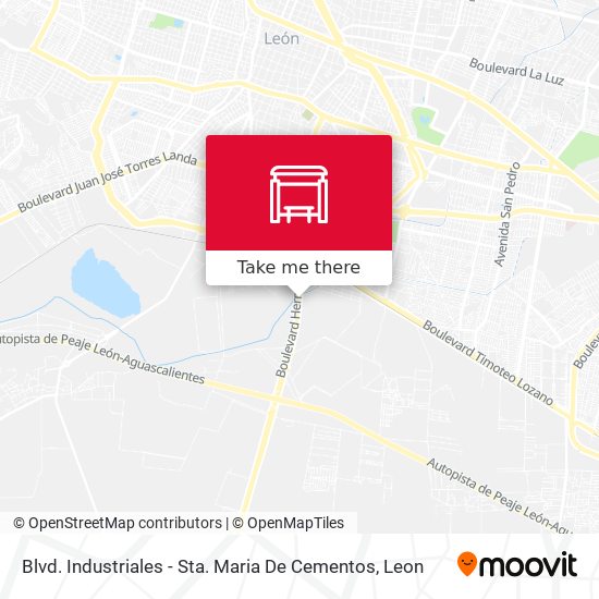 Blvd. Industriales - Sta. Maria De Cementos map