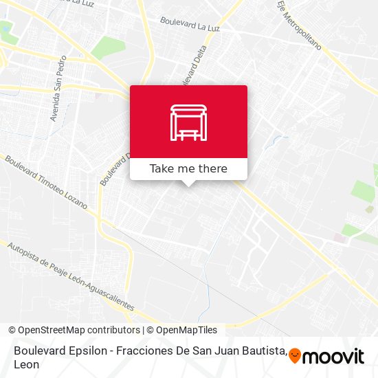 Mapa de Boulevard Epsilon -  Fracciones De San Juan Bautista