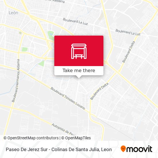 Mapa de Paseo De Jerez Sur  -  Colinas De Santa Julia