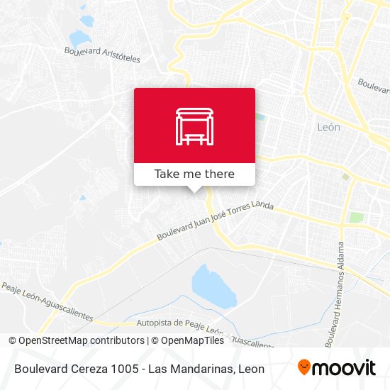 Mapa de Boulevard Cereza 1005 -  Las Mandarinas