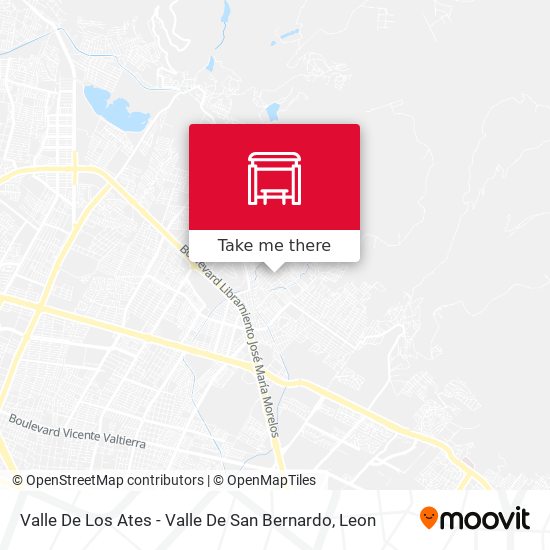 Mapa de Valle De Los Ates -  Valle De San Bernardo