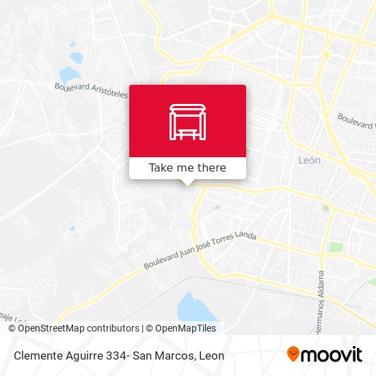 Clemente Aguirre 334-  San Marcos map