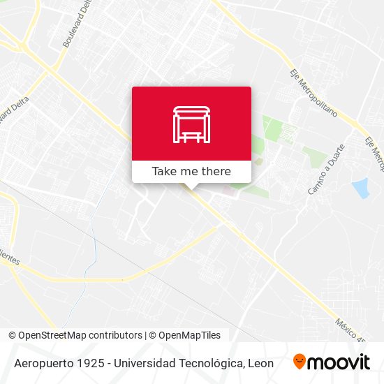 Aeropuerto 1925 -  Universidad Tecnológica map