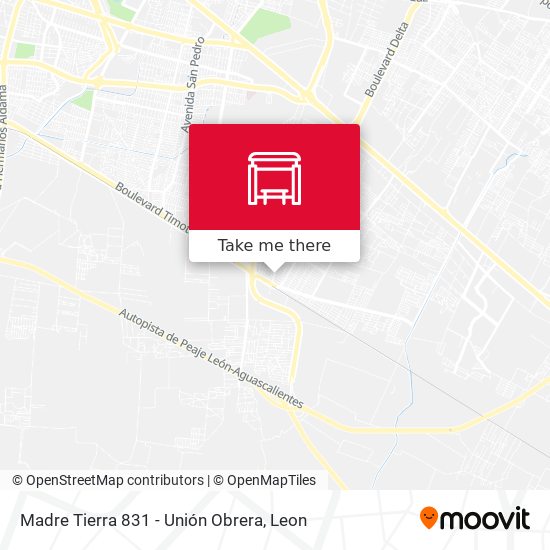 Madre Tierra 831 -  Unión Obrera map