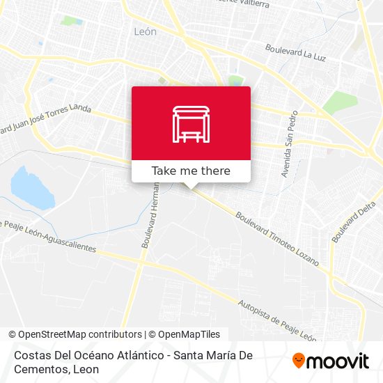 Costas Del Océano Atlántico -  Santa María De Cementos map