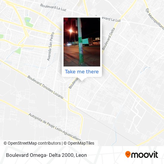 Mapa de Boulevard Omega-  Delta 2000