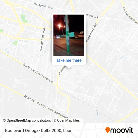 Boulevard Omega-  Delta 2000 map