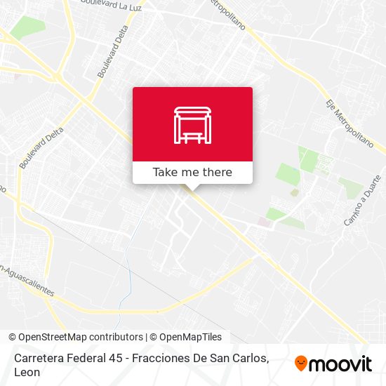 Carretera Federal 45 -  Fracciones De San Carlos map
