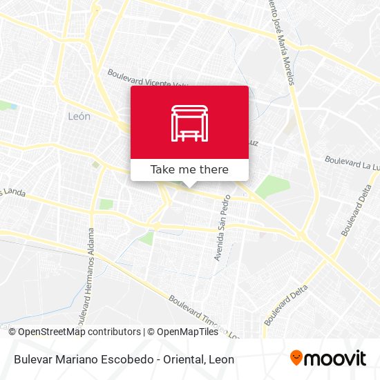Mapa de Bulevar Mariano Escobedo -  Oriental