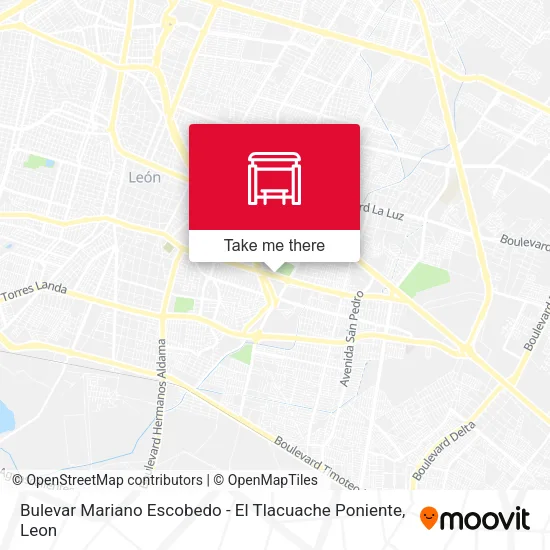Bulevar Mariano Escobedo -  El Tlacuache Poniente map