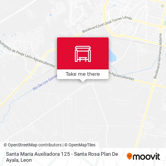 Santa María Auxiliadora 125 - Santa Rosa Plan De Ayala map