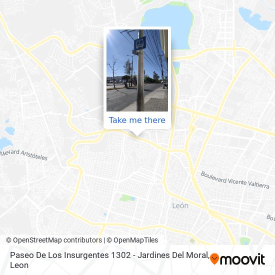 Paseo De Los Insurgentes 1302 -  Jardines Del Moral map