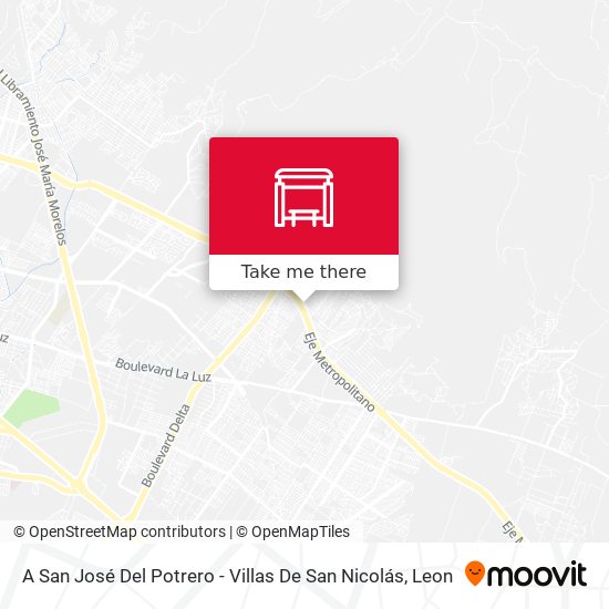 Mapa de A San José Del Potrero -  Villas De San Nicolás