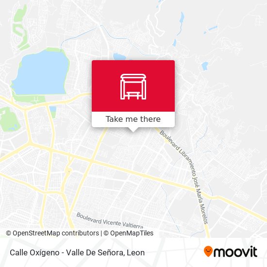 Calle Oxígeno -  Valle De Señora map