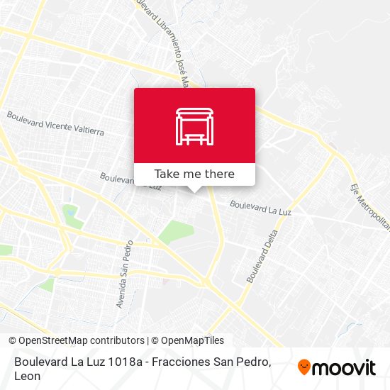 Mapa de Boulevard La Luz 1018a -  Fracciones San Pedro