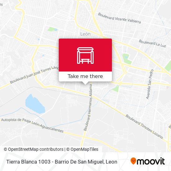 Tierra Blanca 1003 - Barrio De San Miguel map
