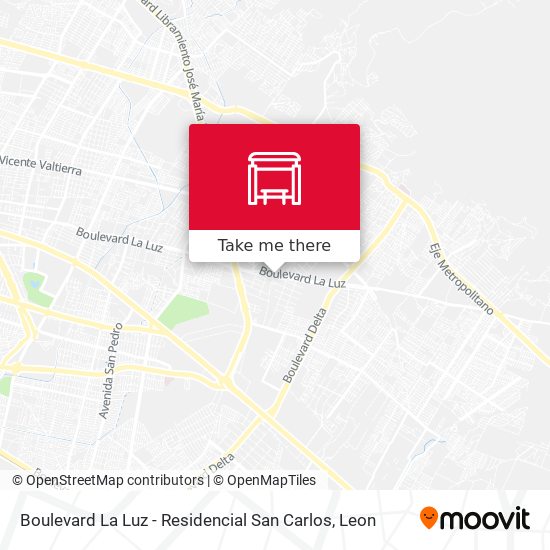 Boulevard La Luz - Residencial San Carlos map