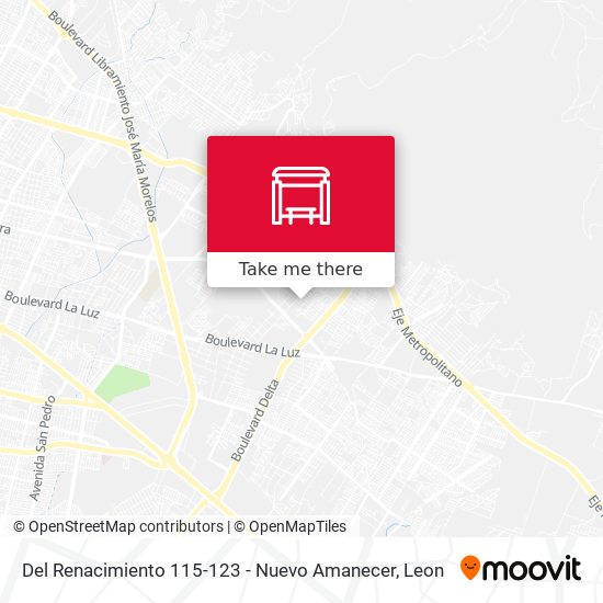 Del Renacimiento 115-123 -  Nuevo Amanecer map