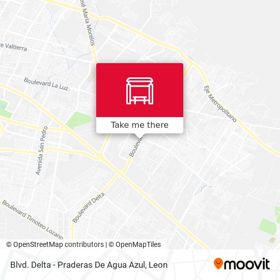 Blvd. Delta - Praderas De Agua Azul map