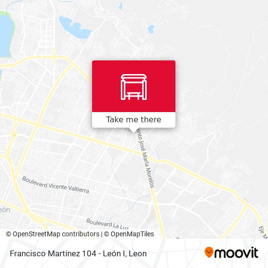 Francisco Martínez 104 -  León I map