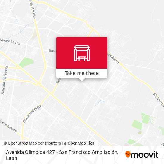 Mapa de Avenida Olímpica 427 -  San Francisco Ampliación