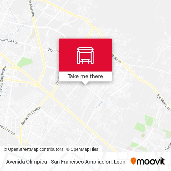 Mapa de Avenida Olímpica -  San Francisco Ampliación