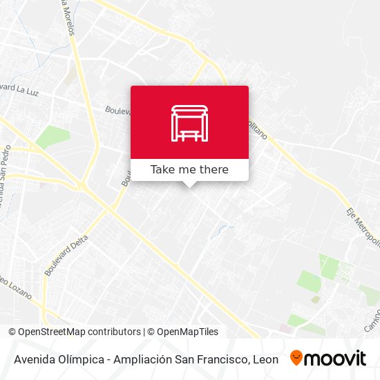 Avenida Olímpica - Ampliación San Francisco map