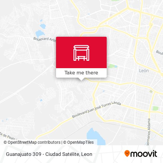 Guanajuato 309 -  Ciudad Satélite map