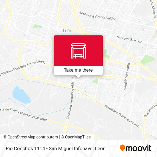 Río Conchos 1114 -  San Miguel Infonavit map