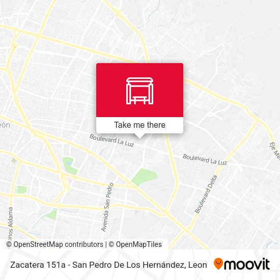 Mapa de Zacatera 151a -  San Pedro De Los Hernández