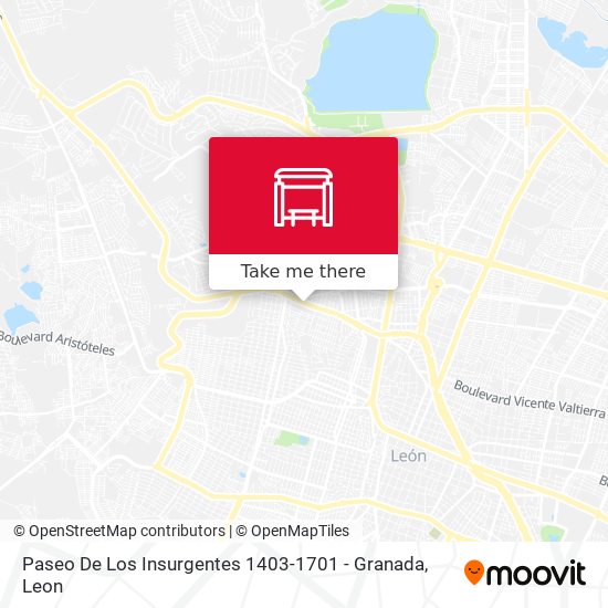 Paseo De Los Insurgentes 1403-1701 -  Granada map