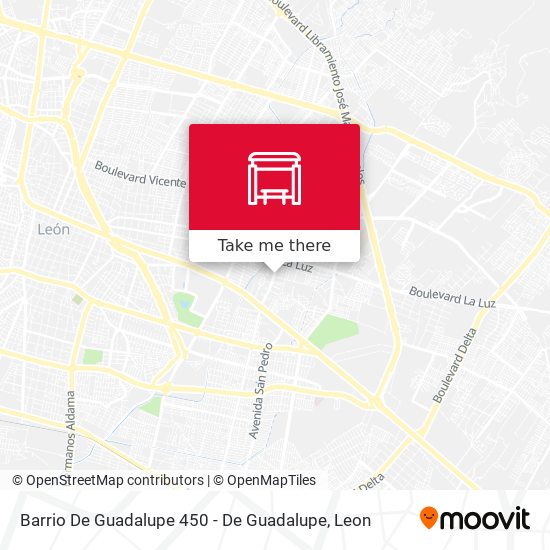 Barrio De Guadalupe 450 -  De Guadalupe map