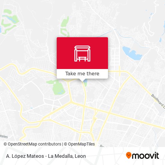A. López Mateos -  La Medalla map