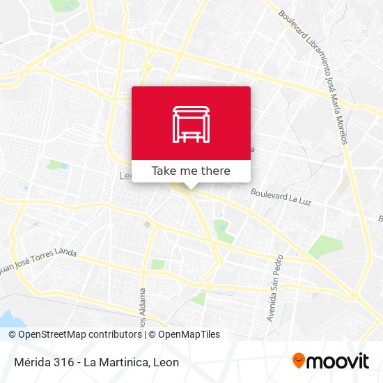 Mérida 316 -  La Martinica map