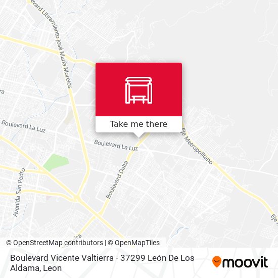 Mapa de Boulevard Vicente Valtierra -  37299 León De Los Aldama