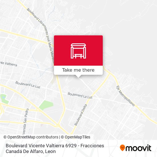 Mapa de Boulevard Vicente Valtierra 6929 -  Fracciones Canadá De Alfaro