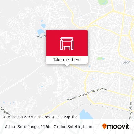 Mapa de Arturo Soto Rangel 126b -  Ciudad Satélite