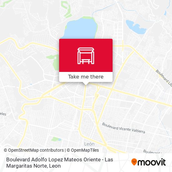 Mapa de Boulevard Adolfo Lopez Mateos Oriente - Las Margaritas Norte