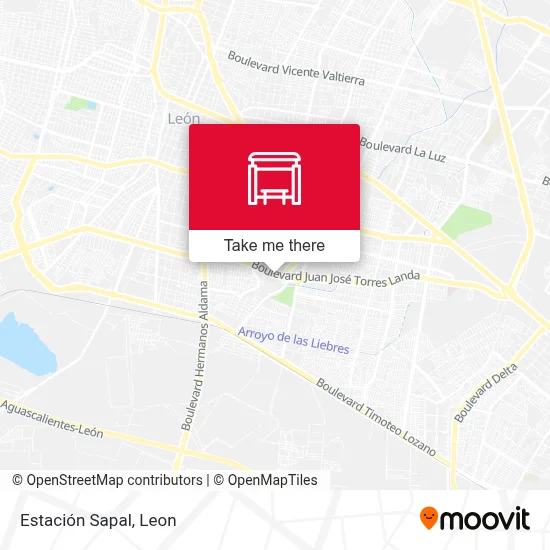 Estación Sapal map