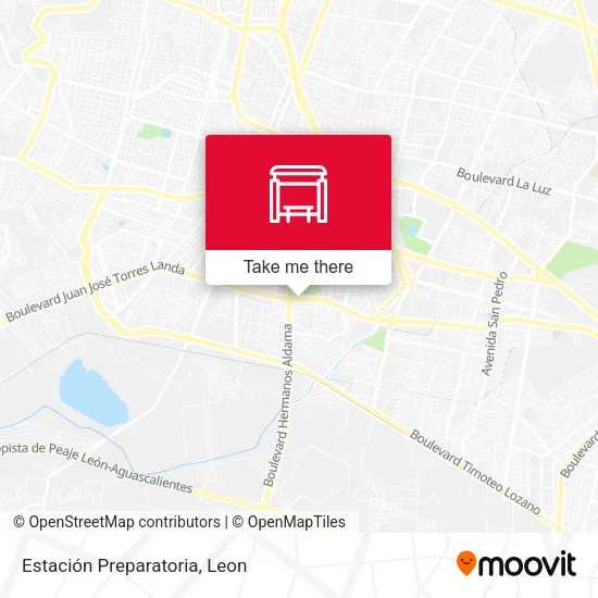 Estación Preparatoria map