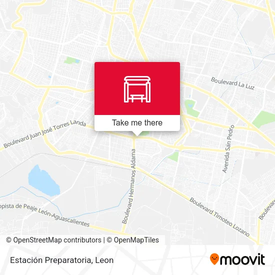 Estación Preparatoria map