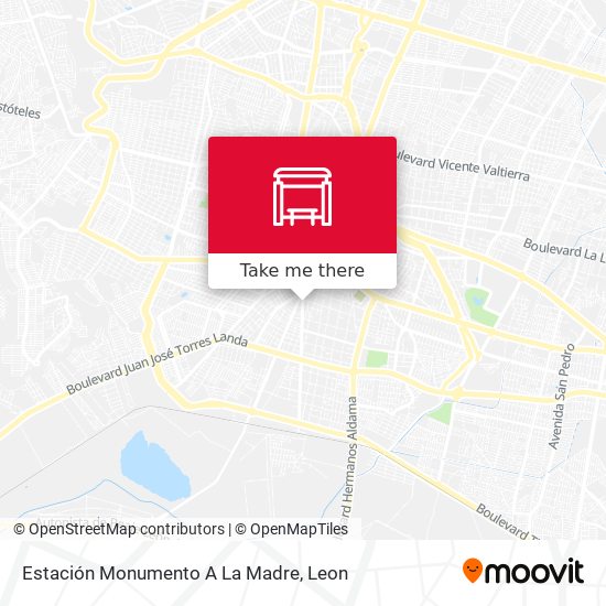 Mapa de Estación Monumento A La Madre