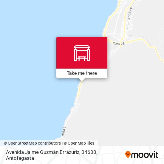 Mapa de Avenida Jaime Guzmán Errázuriz, 04600